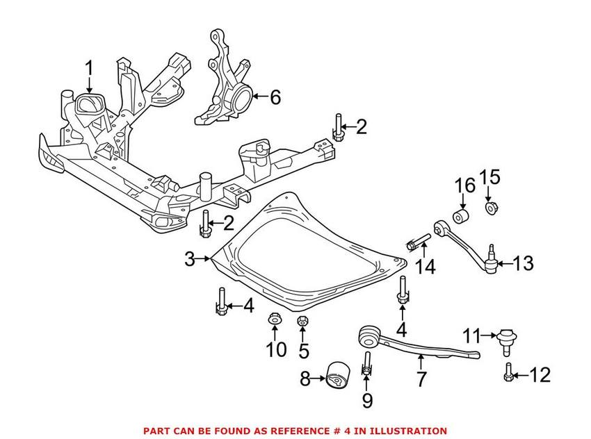 BMW Hex Bolt with Washer (M10x55) 31101096987